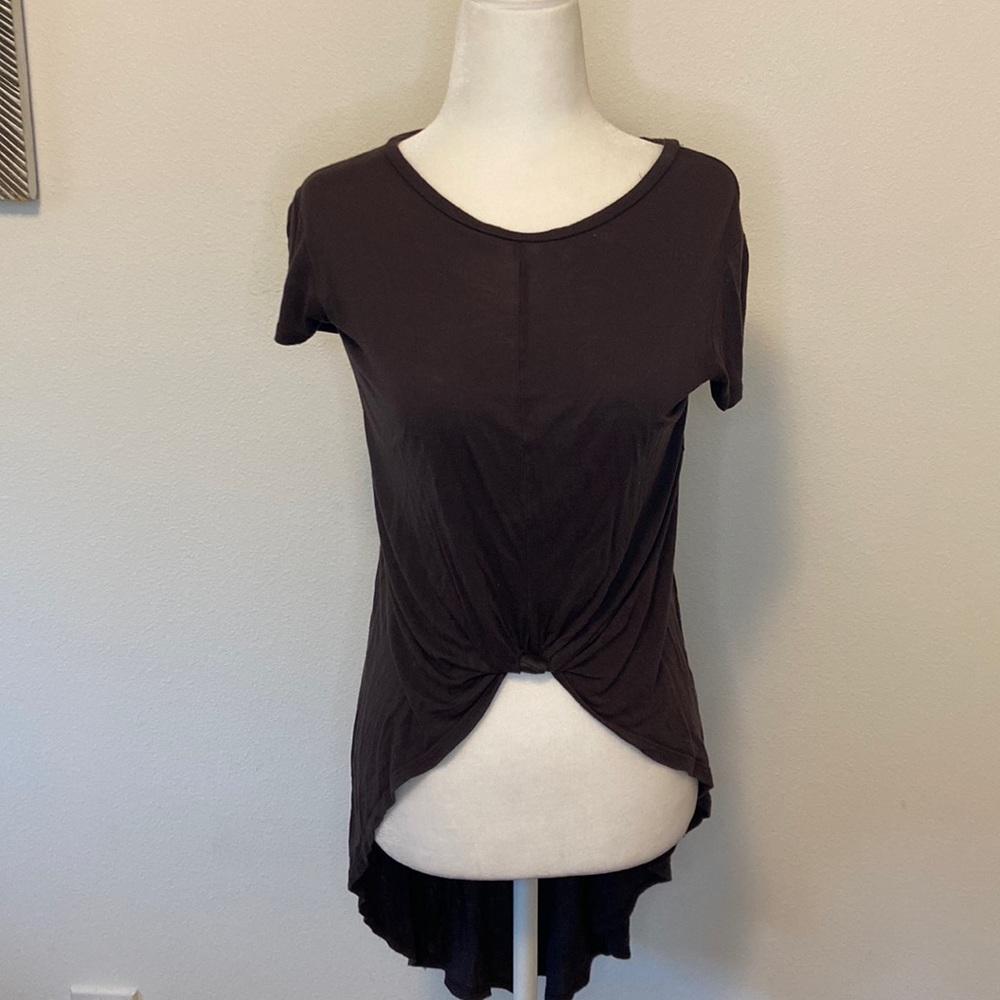 Zara Dark Grey High Low Top